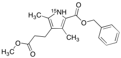 2,4-Dimethyl-5-[(phenylmethoxy)carbonyl]-1H-pyrrole-1-15N-3-propanoic Acid Methyl Ester