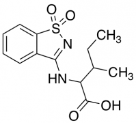 2-[(1,1-dioxo-1lambda6,2-benzothiazol-3-yl)amino]-3-methylpentanoic acid