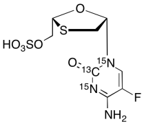 Emtricitabine 5-O-Sulfate-13C,15N2