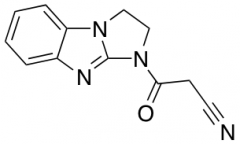 3-Oxo-3-{2,5,7-triazatricyclo[6.4.0.0,2,6]dodeca-1(12),6,8,10-tetraen-5-yl}propanenitrile