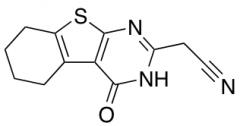 2-{3-Oxo-8-thia-4,6-diazatricyclo[7.4.0.0,2,7]trideca-1(9),2(7),5-trien-5-yl}acetonitrile