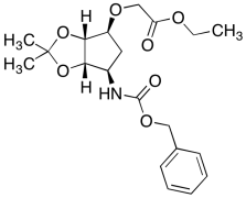 Ethyl 2-[[(3aR,4S,6R,6aS)-6-[(Benzyloxycarbonyl)amino]-2,2-dimethyltetrahydro-3aH-cyclopen