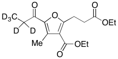 3-(Ethoxycarbonyl)-4-methyl-5-(1-oxopropyl)-2-furanpropanoic Acid Ethyl Ester-d5