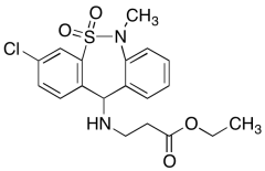Ethyl N-(3-Chloro-6,11-dihydro-6-methyl-5,5-dioxidodibenzo[c,f][1,2]thiazepin-11-yl)-amino