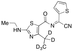 (Z)-N-(4-Ethyl-2-(ethylamino)thiazole-5-carbonyl)thiophene-2-carbimidoyl Cyanide-d5