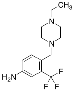 4-[(4-Ethyl-1-piperazinyl)methyl]-3-(trifluoromethyl)-benzenamine