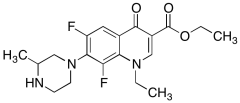1-Ethyl-6,8-difluoro-1,4-dihydro-7-(3-methyl-1-piperazinyl)-4-oxo-3-quinolinecarboxylic Ac