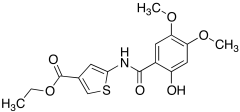 Ethyl 5-(2-Hydroxy-4,5-dimethoxybenzamido)thiophene-3-carboxylate