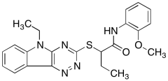 2-((5-Ethyl-5H-[1,2,4]triazino[5,6-b]indol-3-yl)thio)-N-(2-methoxyphenyl)butanamide