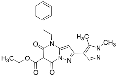 Ethyl 2-(1,5 dimethyl-1H-pyrazol-4-yl)-5,7-dioxo-4-phenethyl-4,5,6,7-tetrahydropyrazolo[1,