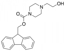 9H-fluoren-9-ylmethyl 4-(2-hydroxyethyl)piperazine-1-carboxylate