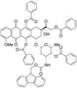 N-(9-Fluorenylmethoxycarbonyl)-4&rsquo;,6,8,11-tetra-O-benzoyl Doxorubicin