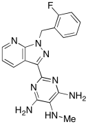 2-[1-[(2-Fluorophenyl)methyl]-1H-pyrazolo[3,4-b]pyridin-3-yl]-N5-methyl-4,5,6-pyrimidinetr