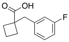 1-[(3-fluorophenyl)methyl]cyclobutane-1-carboxylic acid