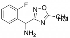 (2-fluorophenyl)(5-methyl-1,2,4-oxadiazol-3-yl)methanamine hydrochloride