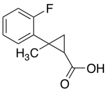 2-(2-fluorophenyl)-2-methylcyclopropane-1-carboxylic acid