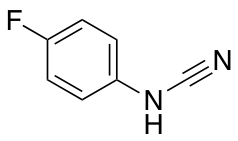 [(4-fluorophenyl)amino]carbonitrile