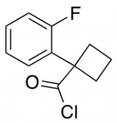 1-(2-fluorophenyl)cyclobutane-1-carbonyl chloride