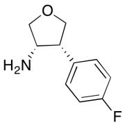 rel-(3R,4S)-4-(4-Fluorophenyl)tetrahydro-3-furanamine
