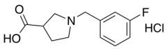 1-[(3-Fluorophenyl)methyl]pyrrolidine-3-carboxylic Acid Hydrochloride