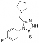 4-(4-Fluorophenyl)-5-(pyrrolidin-1-ylmethyl)-4H-1,2,4-triazole-3-thiol