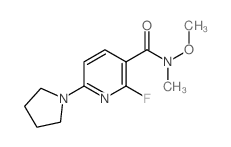 2-Fluoro-n-methoxy-n-methyl-6-(pyrrolidin-1-yl)-nicotinamide
