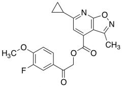 2-(3-Fluoro-4-methoxyphenyl)-2-oxoethyl 6-cyclopropyl-3-methyl-[1,2]oxazolo[5,4-b]pyridine