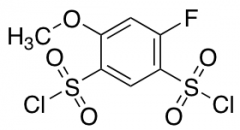 4-Fluoro-6-methoxybenzene-1,3-disulfonyl dichloride