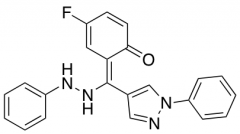 4-Fluoro-2-[(1-phenyl-1H-pyrazol-4-yl)(2-phenylhydrazin-1-ylidene)methyl]phenol