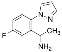 1-[5-Fluoro-2-(1H-pyrazol-1-yl)phenyl]ethan-1-amine