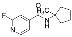 2-fluoro-N-(1-methylcyclopentyl)pyridine-4-carboxamide