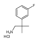 2-(3-Fluorophenyl)-2-methylpropan-1-amine hydrochloride