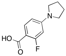 2-Fluoro-4-pyrrolidinobenzoic Acid