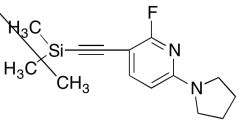 2-Fluoro-6-(pyrrolidin-1-yl)-3-((trimethylsilyl)-ethynyl)pyridine