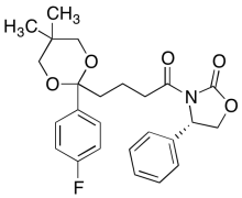 (4S)-3-[4-[2-(4-Fluorophenyl)-5,5-dimethyl-1,3-dioxan-2-yl]-1-oxobutyl]-4-phenyl-2-oxazoli