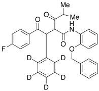 2-[2-(4-Fluorophenyl)-2-oxo-1-phenyl-d5-ethyl]-4-methyl-3-oxo-pentanoic Acid, (2-Benzyloxy
