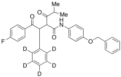 2-[2-(4-Fluorophenyl)-2-oxo-1-phenyl-d5-ethyl]-4-methyl-3-oxo-pentanoic Acid, (4-Benzyloxy