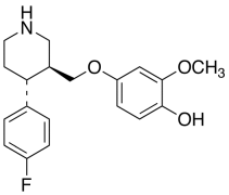 (-)-trans-4-[4-(4&rsquo;-Fluorophenyl)-3-piperidinylmethoxy]-2-methoxyphenol(Paroxeti