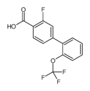 2-Fluoro-4-[2-(trifluoromethoxy)phenyl]benzoic acid