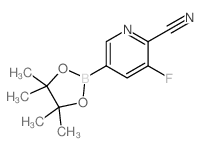 3-Fluoro-5-(4,4,5,5-tetramethyl-1,3,2-dioxaborolan-2-yl)picolinonitrile