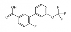 4-Fluoro-3-(3-trifluoromethoxyphenyl)benzoic acid