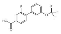 3-Fluoro-4-(3-trifluoromethoxyphenyl)benzoic acid