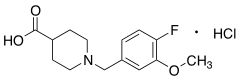 1-(4-Fluoro-3-methoxybenzyl)piperidine-4-carboxylic Acid Hydrochloride