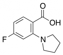 4-Fluoro-2-(1-pyrrolidinyl)benzoic Acid