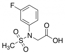 N-(3-Fluorophenyl)-N-(methylsulfonyl)glycine