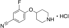 3-Fluoro-4-(piperidin-4-yloxy)benzonitrile Hydrochloride