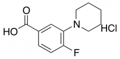 4-Fluoro-3-(piperidin-1-yl)benzoic Acid Hydrochloride
