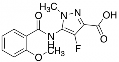 4-Fluoro-5-(2-methoxybenzamido)-1-methyl-1H-pyrazole-3-carboxylic acid