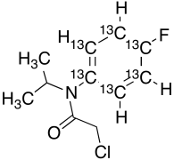 2-Chloro-N-(4-fluoro(phenyl-13C6))-N-(1-methylethyl)acetamide