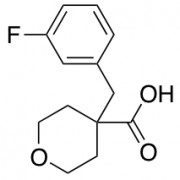 4-[(3-Fluorophenyl)methyl]oxane-4-carboxylic Acid